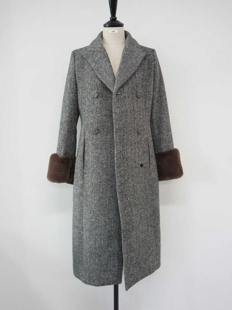 MIDI HERRINGBONE COAT