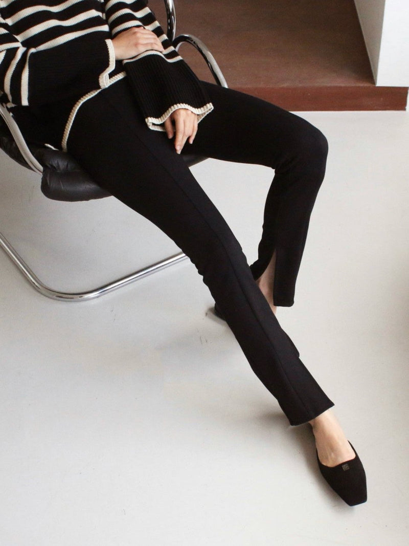 HIGH-RISE SKINNY TROUSERS