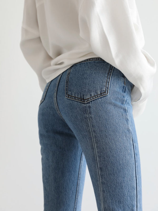 HIGH RISE FLARED BOOTCUT JEANS