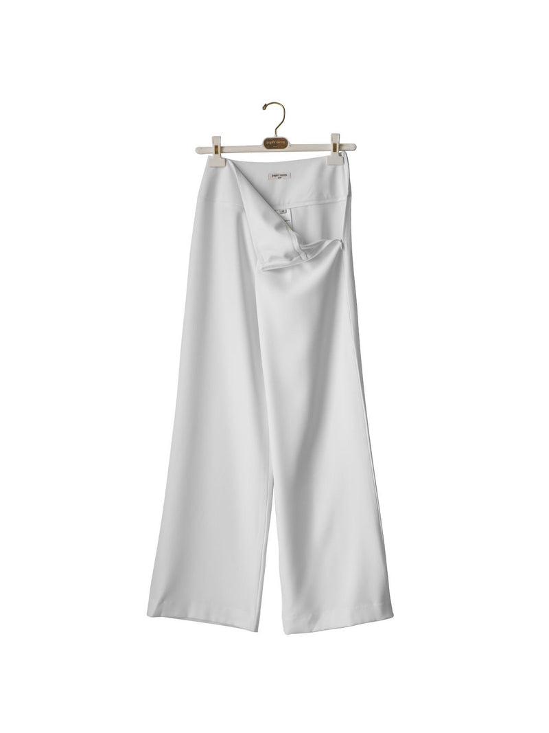 HIGH RISE TWILL TROUSERS