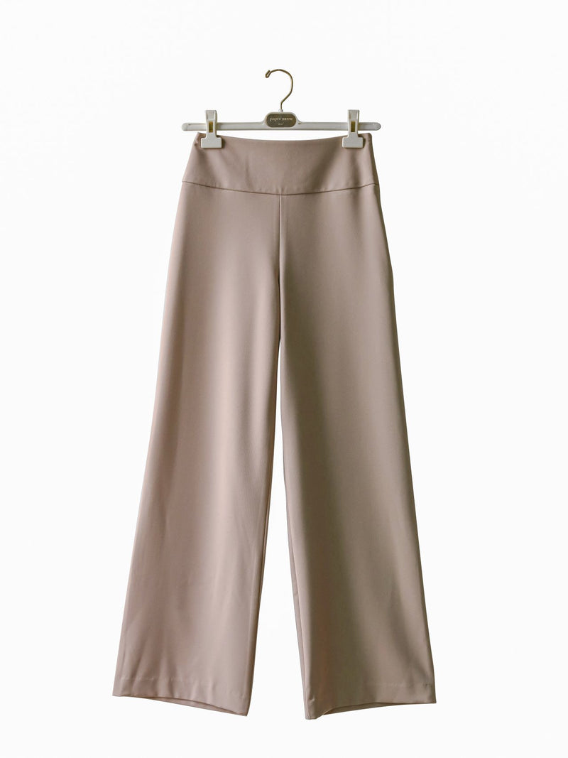 HIGH RISE TWILL TROUSERS