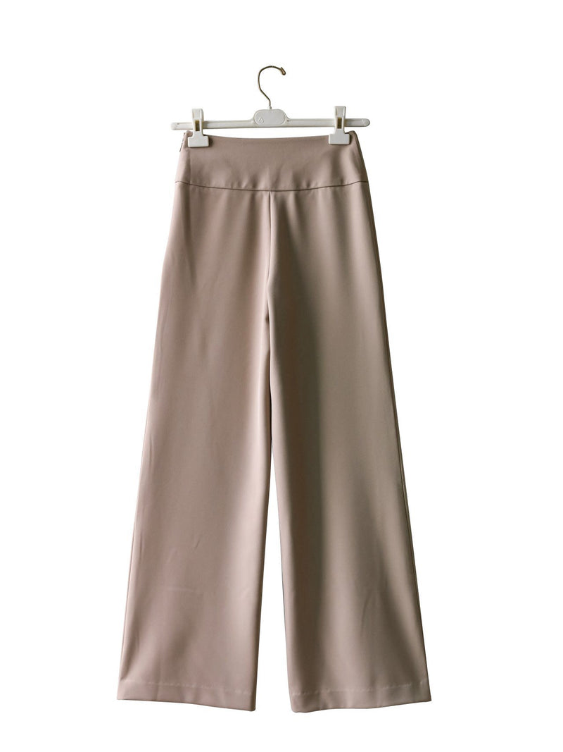 HIGH RISE TWILL TROUSERS