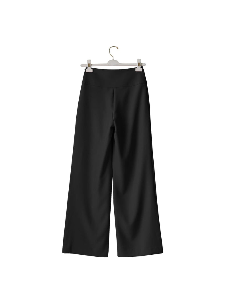 HIGH RISE TWILL TROUSERS