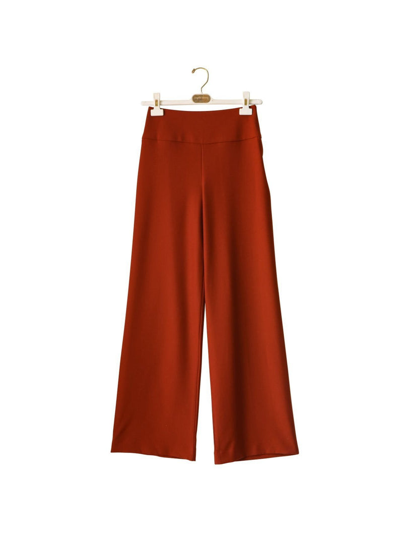 HIGH RISE TWILL TROUSERS