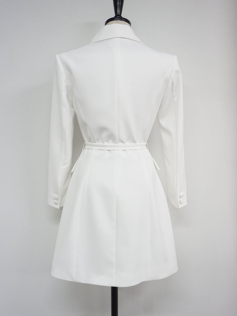 COLLARED BUTTON THROUGH DRESS