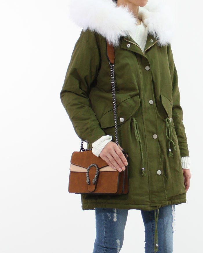 MEDUSA CONTRAST SHOULDER BAG