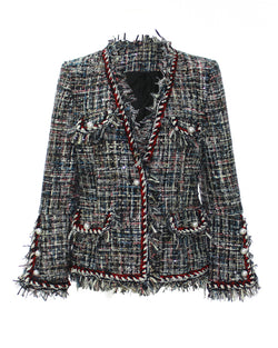 METALLIC TWEED JACKET