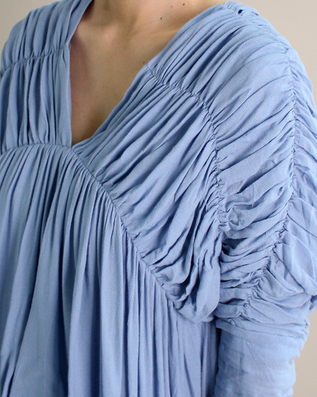 SHIRRED JERSEY TOP
