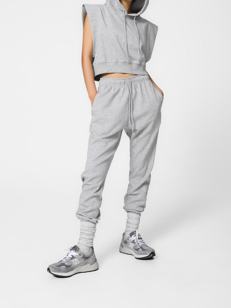 KITSCH SLEEVELESS CROPPED HOODIE