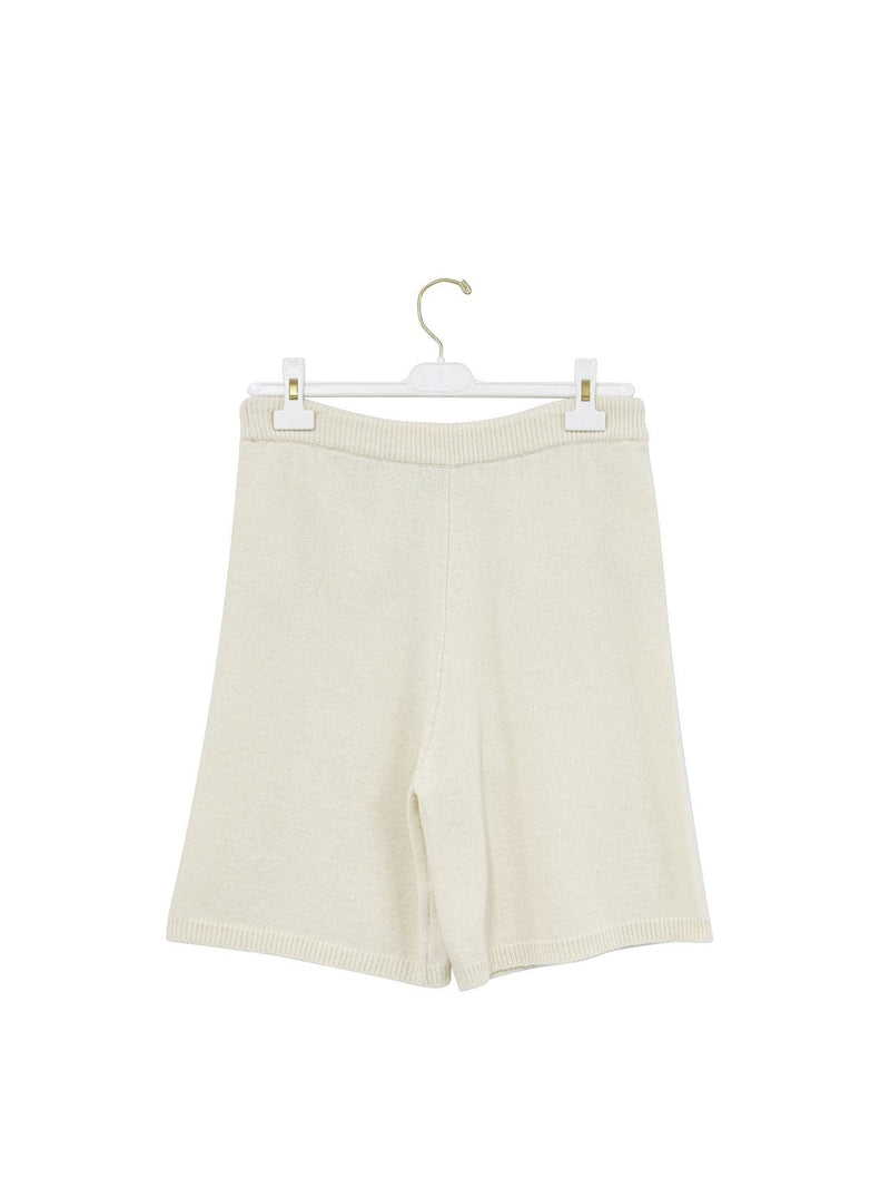 LAMBSWOOL DRAWSTRING BERMUDA SHORTS