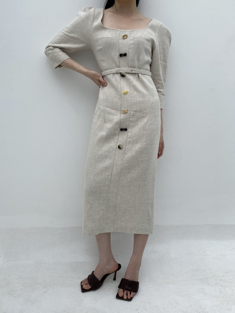 LEONIA LINEN DRESS