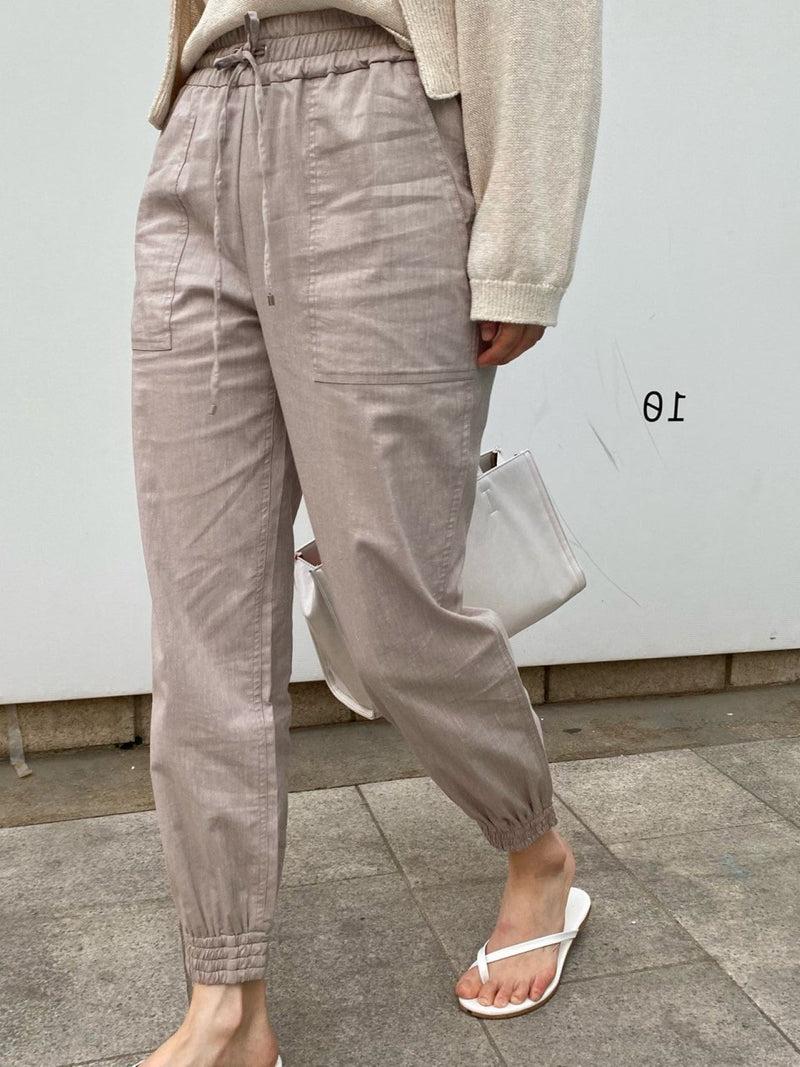 LINEN JOGGER PANTS