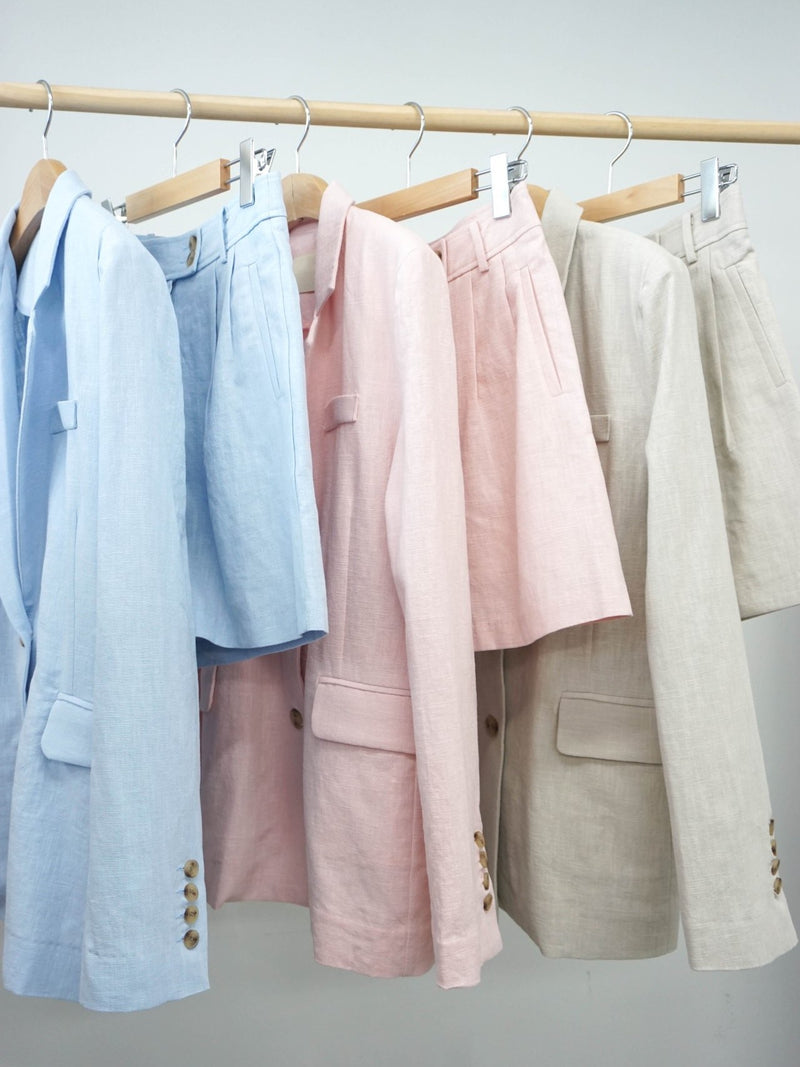 LINEN TAILORED SHORTS