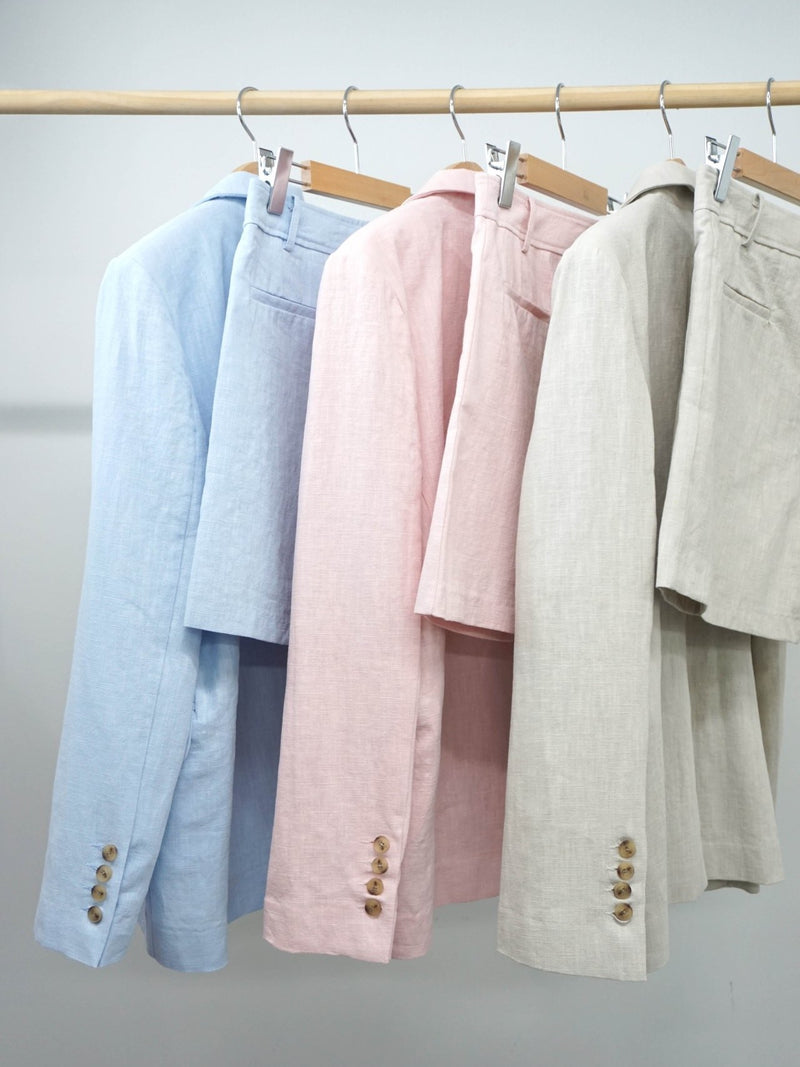 LINEN TAILORED SHORTS