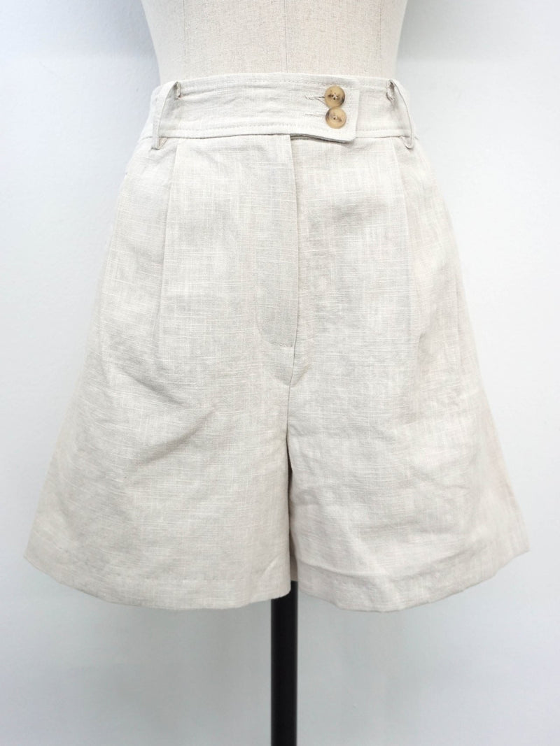 LINEN TAILORED SHORTS