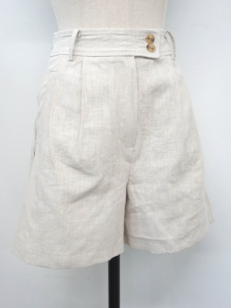 LINEN TAILORED SHORTS