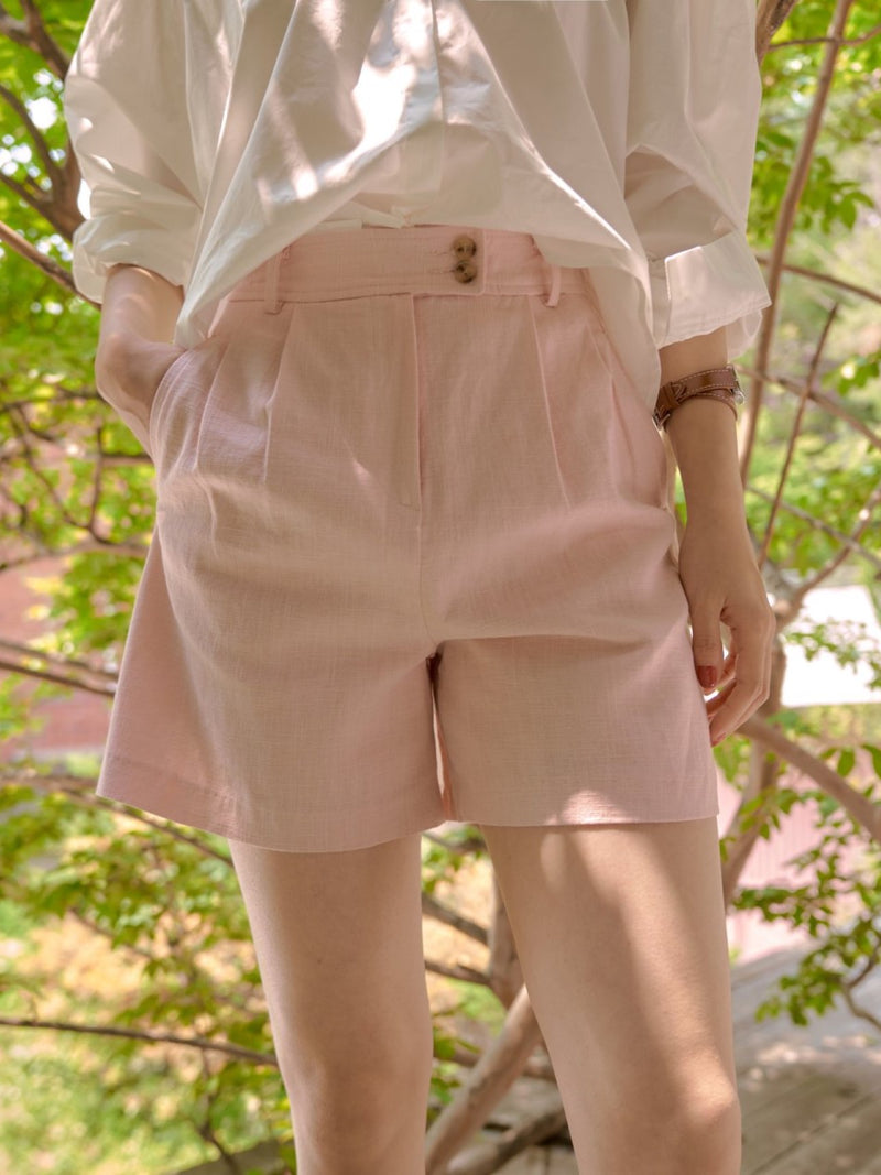 LINEN TAILORED SHORTS