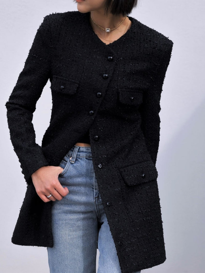 LONG TWEED JACKET