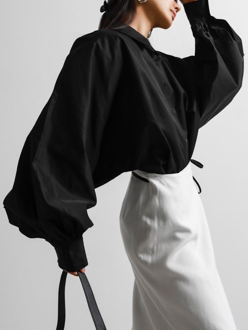 LUXE BALLOON SLEEVE VOLUME BLOUSE