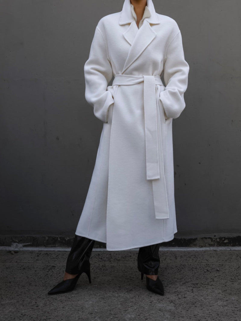 LUXE HANDMADE BELTED ROBE COAT