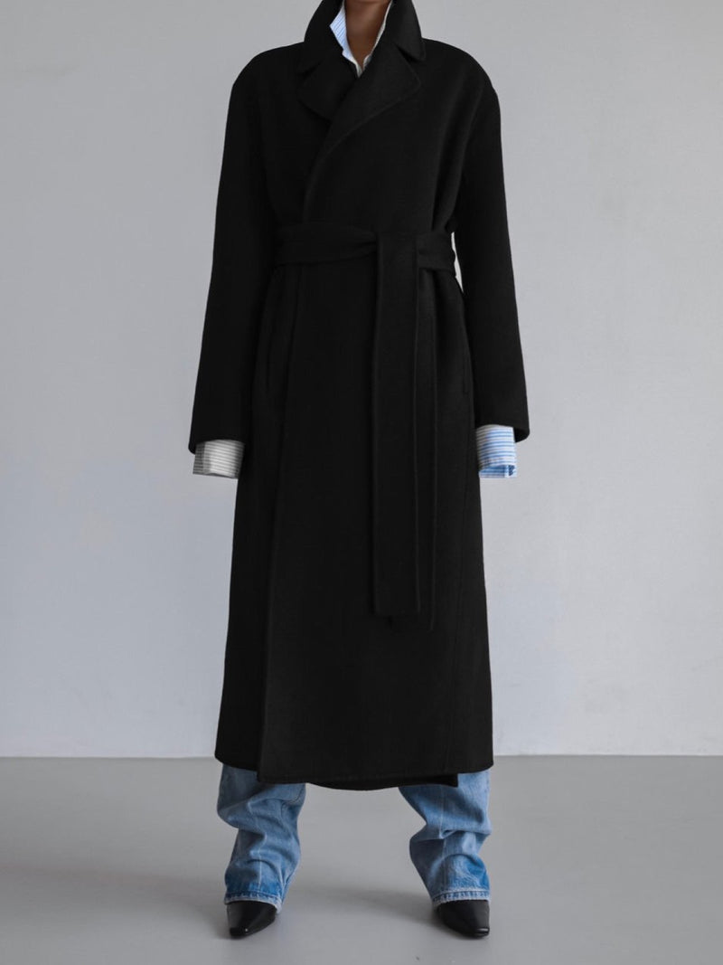 LUXE HANDMADE BELTED ROBE COAT