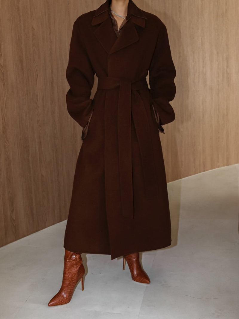 LUXE HANDMADE BELTED ROBE COAT