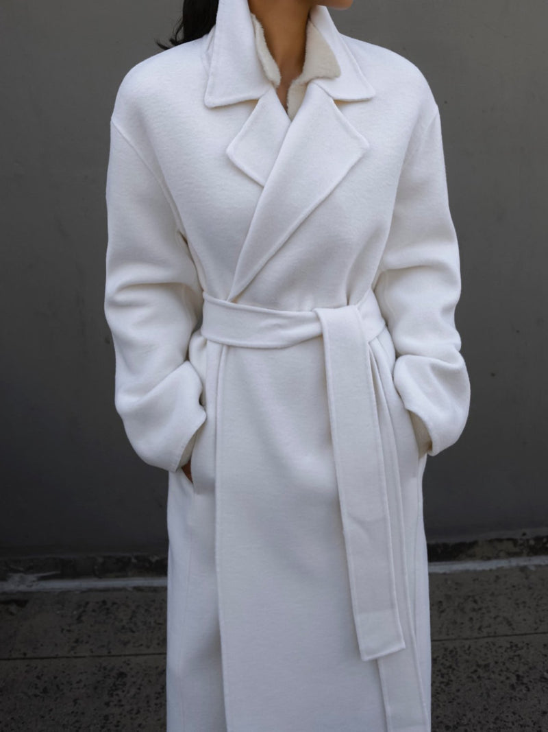 LUXE HANDMADE BELTED ROBE COAT