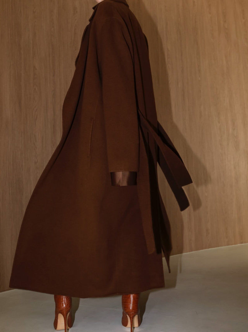 LUXE HANDMADE BELTED ROBE COAT