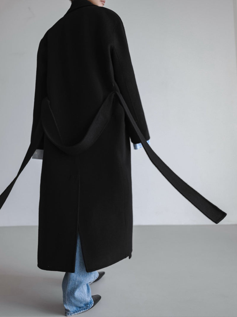 LUXE HANDMADE BELTED ROBE COAT