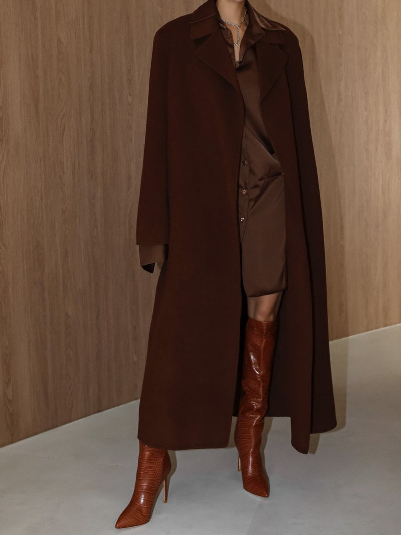 LUXE HANDMADE BELTED ROBE COAT