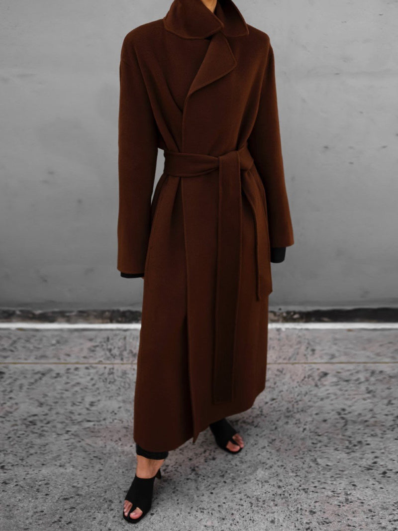 LUXE HANDMADE BELTED ROBE COAT