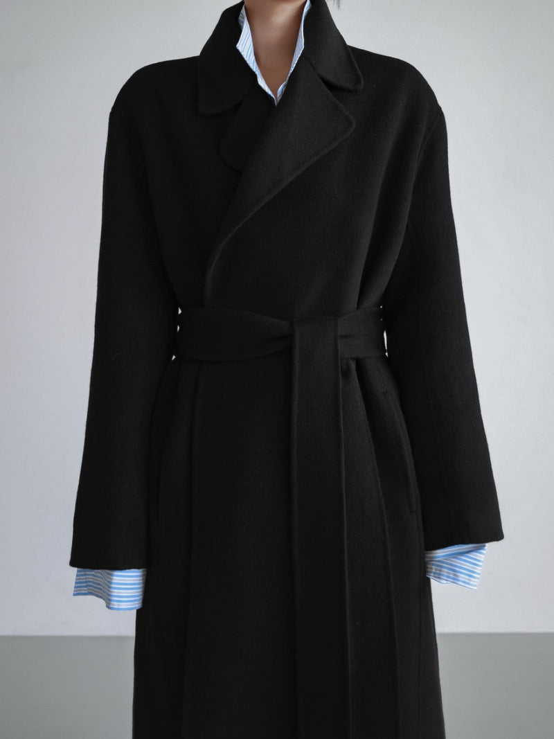 LUXE HANDMADE BELTED ROBE COAT