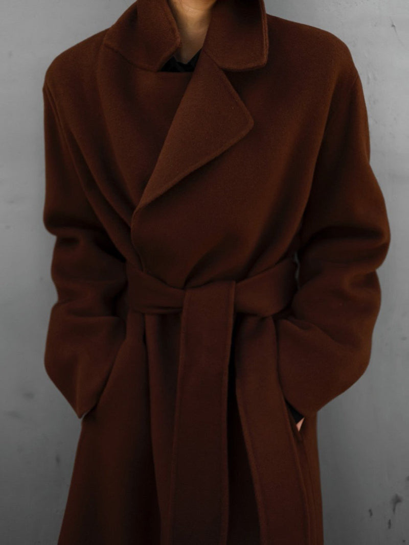 LUXE HANDMADE BELTED ROBE COAT