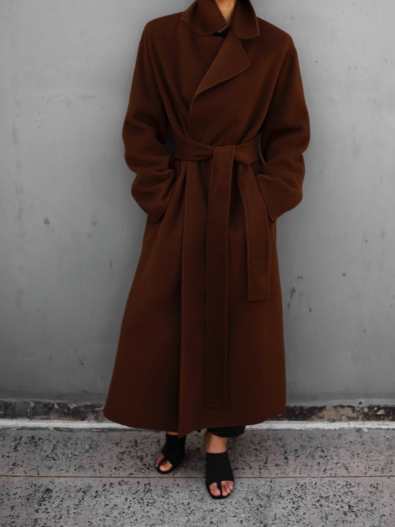 LUXE HANDMADE BELTED ROBE COAT