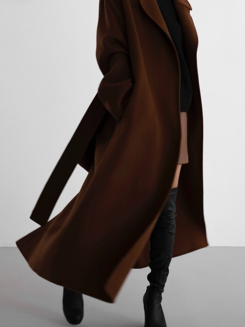 LUXE HANDMADE BELTED ROBE COAT