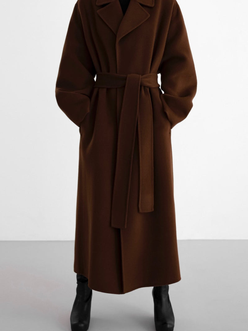 LUXE HANDMADE BELTED ROBE COAT