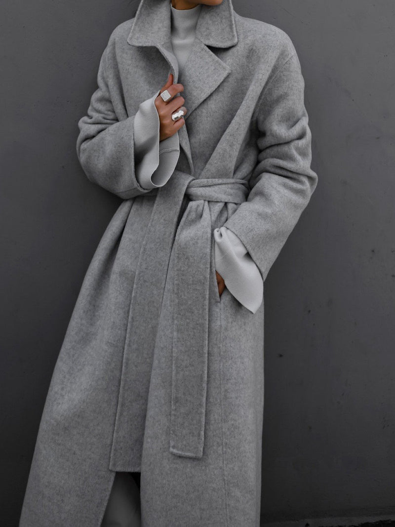 LUXE HANDMADE BELTED ROBE COAT