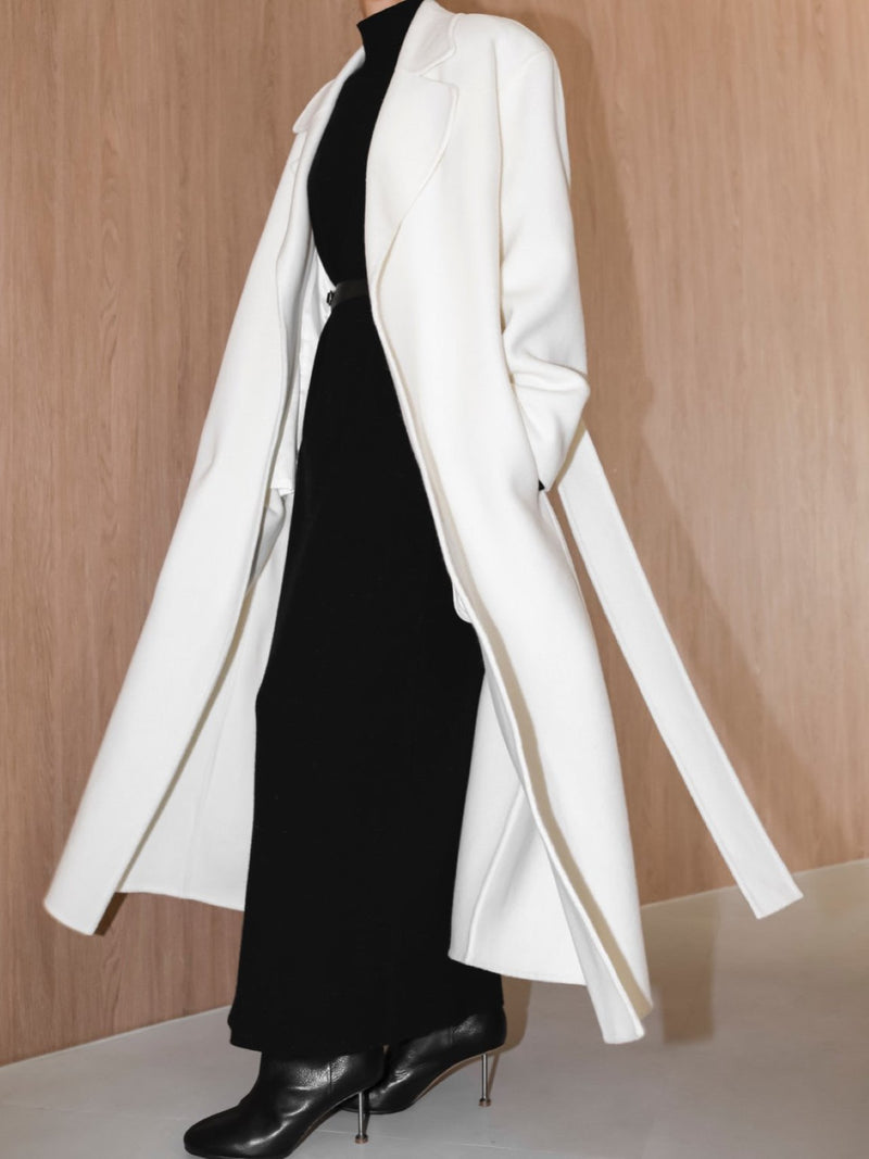 LUXE HANDMADE BELTED ROBE COAT