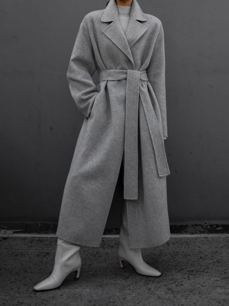 LUXE HANDMADE BELTED ROBE COAT