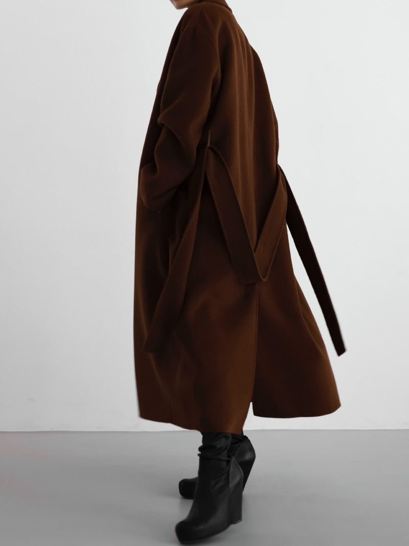 LUXE HANDMADE BELTED ROBE COAT