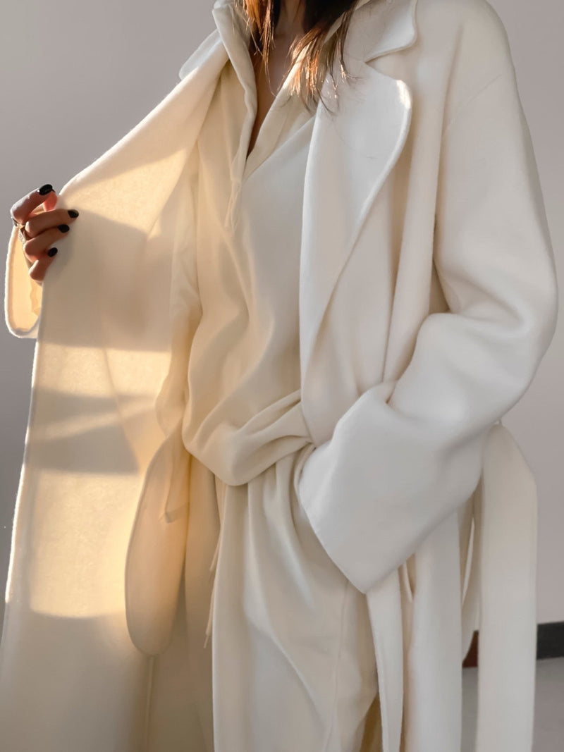 LUXE HANDMADE BELTED ROBE COAT