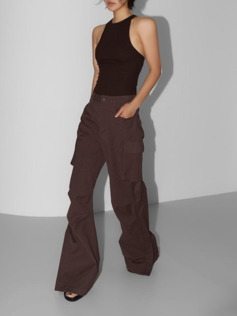 LUXE HEAVY TEXTURE CARGO PANTS