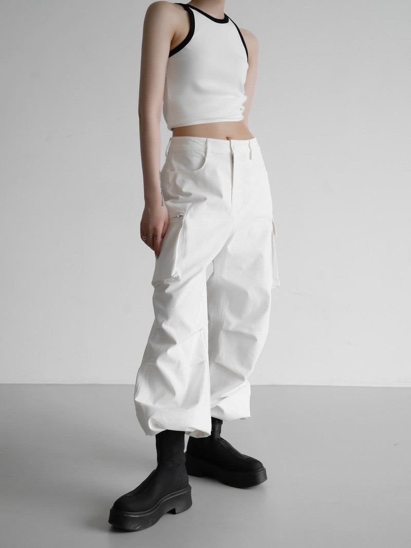 LUXE HEAVY TEXTURE CARGO PANTS