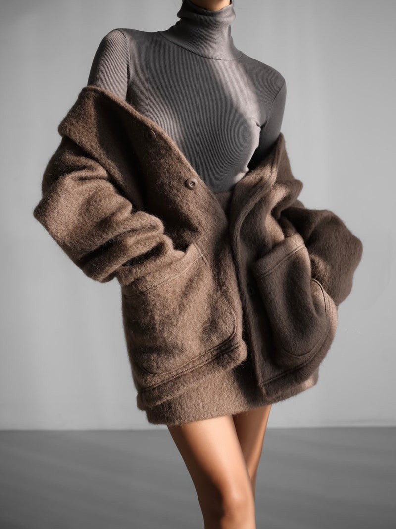 LUXE OVERSIZED MOHAIR CARDIGAN