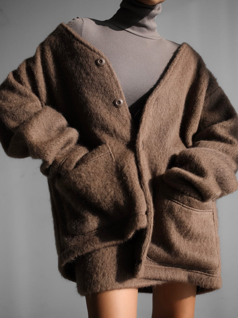 LUXE OVERSIZED MOHAIR CARDIGAN