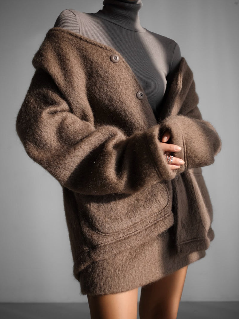 LUXE OVERSIZED MOHAIR CARDIGAN