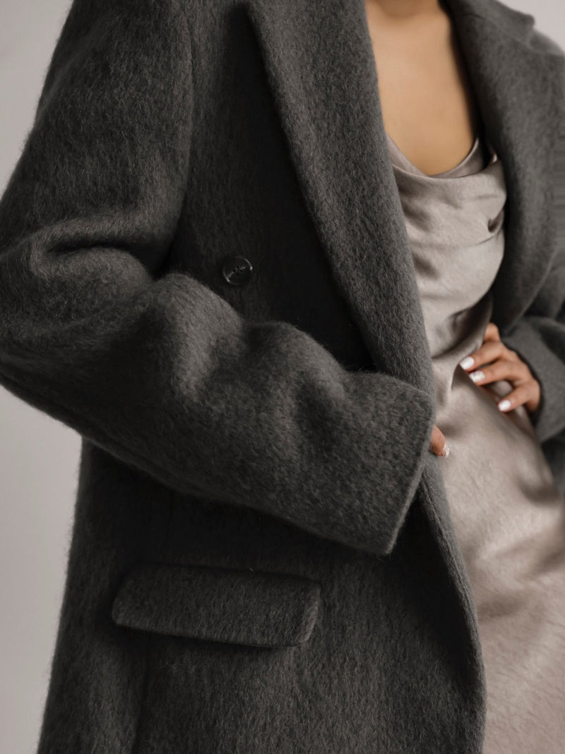 LUXE OVERSIZED MOHAIR WOOL BLAZER