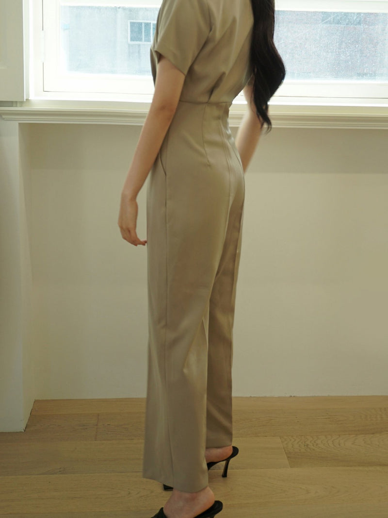 LUXE V-NECK JUMPSUIT