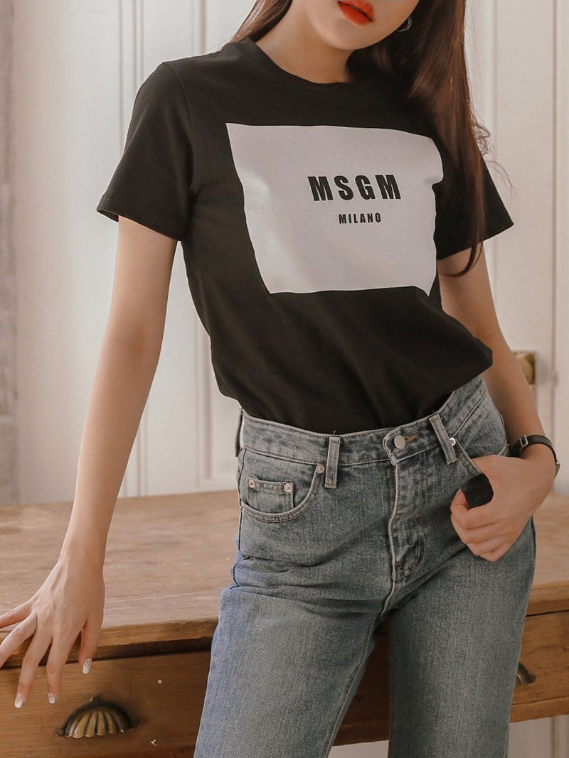 MSGM MILANO PRINTED T-SHIRT