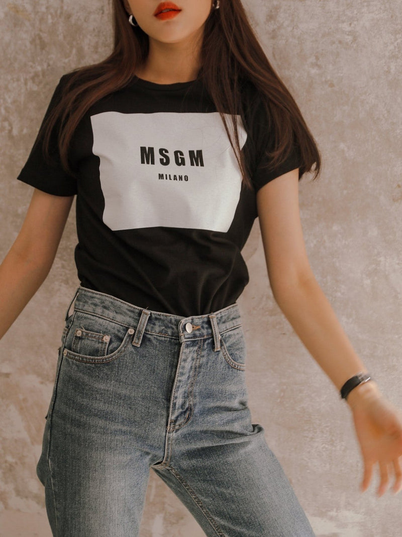 MSGM MILANO PRINTED T-SHIRT